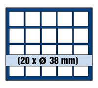 SAFE 6338 SP - Vassoio per 20 Monete Fino a Ø 38 mm | per Monete Commemorative 10 € in Capsule | Compatibile con cofanetti 176 SP, Premium ed Elegance | 185 × 232 mm