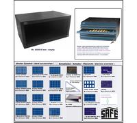 SAFE-6500-0-Monete-In Legno Nobile-Elemento D'Arredo-Vuoto-Per 6 Cassetti