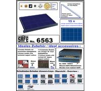 SAFE-6563 Elemento D'Arredo Cassetti 15 Scomparti 63mm Per Monete Fino A 63 Mm