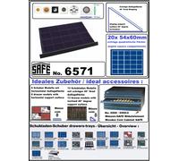 SAFE-6571-Möbelelement-Schubladen-20x-Fächer-Für-LOOK Plaza Capsule Numismatiche