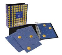 SAFE 7801 - Album per medaglie souvenir, per Monnaie de Paris, 4 inserti per 48 medaglie, con set di adesivi, 250 x 230 x 80 mm
