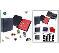 Pins sticker colleziona album 2 Samttafeln Blu Safe 7860 80-100 Spilla Button