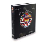 SAFE 7919 Pin Album Album da collezione per 240 spille | incl. 2 tavole di velluto per spille, spilli e bottoni | dimensioni 280 x 325 x 70 mm