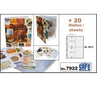 Safe 7922 Bierdeckelalbum Einsteckalbum A4 20 Hüllen 80 Bild 10x15 cm