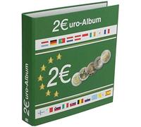 SAFE 8557 Album per Monete da 2 € - Raccoglitore Personalizzabile con 4 Anelli - Copertina Rigida - Compatibile con Fogli 8563 - 225 × 240 × 45 mm
