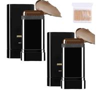 Safe And Convenient Comb Hair Dye,2 In 1 Portable Comb Hairs Dyes Applicator,Waterproof And Sweat-Proof Hair Dye Comb For Gray Hair Coverage,Long-Lasting,For Women & Men (Brown x2, size)