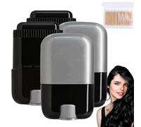 Safe And Convenient Comb Hair Dye For Quick Touch-Ups,Touch Up Comb 2-In-1 Korean,Gray Hair Coverage,Waterproof And Sweat-Proof Hairdye Stick (Black x2, Same size)