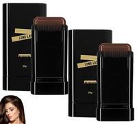 Safe and Convenient Comb Hair Dye,Waterproof and Sweat-Proof Hair Dye Comb,Hair Concealer Combing Hair, Portable Hair Colouring Comb,Covering Gray Hair, for All Hair Types (Coffee-2pcs)