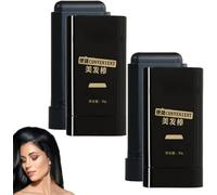 Safe and Convenient Comb Hair Dye,Waterproof and Sweat-Proof Hair Dye Comb,Hair Concealer Combing Hair, Portable Hair Colouring Comb,Covering Gray Hair, for All Hair Types (Black-2pcs)