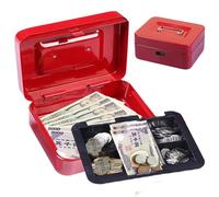 Safe and Lock Box - Scatola con serratura portatile, riutilizzabile, di sicurezza con codice per carte, monete, gioielli, chiavi
