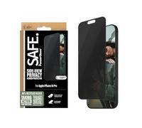 SAFE BY PANZERGLASS Pellicola Protettiva Privacy per iPhone 16 Pro, 60% di vetro riciclato, rivestimento anti-macchie, applicazione facile, pellicola protettiva in vetro temperato per iPhone 16 Pro