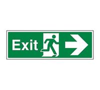 Safe Condition Exit - Exit freccia destra, 300 x 100 mm