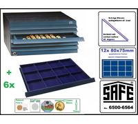 SAFE Elemento Porta Monete In Legno 6500 6564 72 72 Forn. Per Grandi Monete