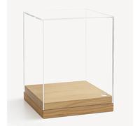 SAFE Espositore Cube in plexiglas e massello per ogetti militari