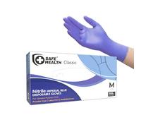 Safe Health Nitrile Guanti usa e getta Taglia M Imperial Blu, 100 pezzi, Senza Polvere Senza Lattice, Laboratorio Alimentare Domestico Pittura Meccanica Finiture Leggi Esecuzione, 3 Mil