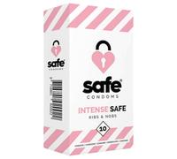 Preservativi Rigati e Nodulati SAFE Intense Safe (10 pezzi)