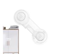 Safe Lock For Cabinets - Clear Adhesive Child Safety Lock, No-Tools Strap Secure Cabinet And Appliance Protection | Ideal Childproofing Drawers, Cabinets, Closets, Oven Doors, Bathroom, Househ