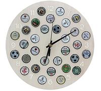 SAFE Orologio in Legno per Raccolta Tappi Birra | per 32 Tappi Collezione Tappi Corona | Regalo di Anniversario per Amanti di Birra | Regali di Compleanno da Uomo | Ø 30 cm