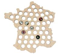 SAFE Quadro in Legno per Capsule di Champagne - 50 Alloggiamenti - 40×40 cm - Pannello da Parete con Kit di Fissaggio - Idea Regalo Collezionisti & Amanti del Vino - Decorazione Bar o Cucina