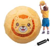 Safe Soccer Ball, Learning Elastic Indoor Toy, 8 inch with Soft Padding, Interactive Sports Cushion, Fabric Stuffed Sphere, Colorful Style with Bouncy Design, Fun Plaything for Boys Girls