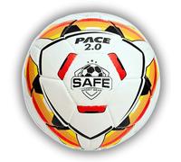 Safe Sport Gear Pace 2.0 pallone da calcio in lattice, guscio esterno in TPU, texture aerodinamica, sensazione e rimbalzo professionali, misura 5, pallone da calcio misura 5