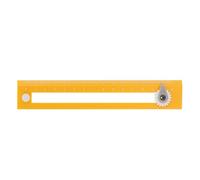 Safe T Compass, 2 in 1 Math Geotool Compass Bullseye Compass, Compass For Geometry, Circle Drawing Tool Straightedge Learning Tool, per L'aula Scolastica(Giallo)