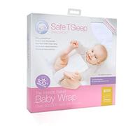 Safe T Sleep Sleepwrap Babywrap, Swaddle: Cot/Crib Model: Fits Standard and American Size Crib/Cot (130 cm L x 70 cm W x 12-15 cm) for Babies Aged Newborn to 2 Years Plus