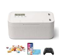 Safe Timed Lock Box, contenitore con chiusura a chiave, contenitore per cellulare con chiusura temporanea, con 2 modalità di lavoro, per cucina, casa, scuola, frigorifero, viaggio personale (bianco)