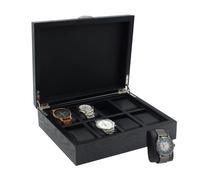 SAFE VALIGETTA CASSETTA COFANETTO PORTAOROLOGI "GINERVA" PER 8 OROLOGI