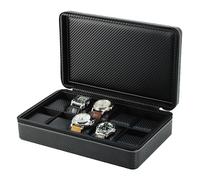 SAFE VALIGETTA CUSTODIA PORTAOROLOGI NERO PER 10 OROLOGI