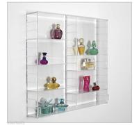 SAFE VETRINA DA ESPOSIZIONE VETRO ACRILICO PER PROFUMI - 60 x 60 x 10 CM