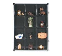 SAFE VETRINETTA IN ALU CON 12 SCOMPARTI PER FIGURINE O ALTRO ...