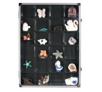 SAFE VETRINETTA IN ALU CON 24 SCOMPARTI PER FIGURINE O ALTRO ...