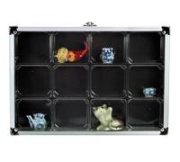 SAFE VETRINETTA IN ALU IN FORMATO COMPACT CON 12 SCOMPARTI PER FIGURINE O ALTRO