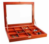 SAFE VETRINETTA IN LEGNO WOODY CON 3 DIVERSI SCOMPARTI PER MINERALI A SUA SCELTA