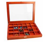 SAFE VETRINETTA IN LEGNO WOODY CON 3 DIVERSI SCOMPARTI PER MINERALI A SUA SCELTA
