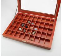 SAFE VETRINETTA IN LEGNO WOODY CON DIVERSI SCOMPARTI PER MINERALI A SUA SCELTA