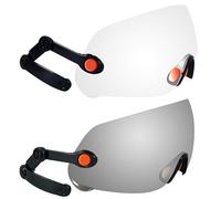 SAFEBUILDER - Visiera di sicurezza per cappelli rigidi CR06 e CR08 (1 visiera trasparente e 1 visiera colorata)