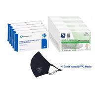 Safecare + DeepBlue - 15 autotest COVID-19 e influenza A/B + mascherin