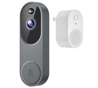 Safedoorbell The Smarter Way To Protect Your Home, Safe Doorbell Camera Wireless, Smart Doorbell Cameras, With Motion Detection, Night Vision(Ash)