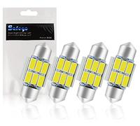 Safego 4x 31mm Canbus LED Lampadine AUTO C5W cupola del festone luci interne auto Dome Festoon 6SMD 5730 LED Lampada LED porta/lettura/soffitto/Interior 12V luce targa Illuminazione
