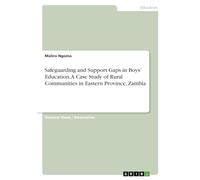 Safeguarding and Support Gaps in Boys' Education. A Case Study of Rural Communities in Eastern Province, Zambia