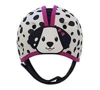 SafeheadBABY Casco di sicurezza per bambini pluripremiato per gattonare e camminare Caschi di protezione per la testa del bambino Traspiranti ed espandibili - Rosa dalmata