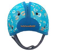 SafeheadBABY Casco di sicurezza per bambini pluripremiato per gattonare e camminare Caschi di protezione per la testa del bambino Traspiranti ed espandibili - Numeri blu