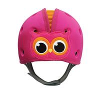 SafeheadBABY Soft Helmet for Babies Learning to Walk - Owl Pink Orange