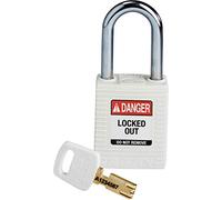 SafeKey Lucchetto in nylon, 38 mm x 84 mm x 19 mm, bianco