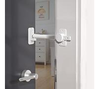SAFELON 1 Pezzi Baby Safety Door Finger Pinch Guard, Serratura della porta e tappo della porta per bambini e animali domestici, Comodo ingresso per gatti(1 Pezzi, Bianco)