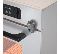SAFELON 1 Pezzi Baby Safety Oven Door Lock, Double Button Oven Lock per la sicurezza della cucina (Trasparente-nero)