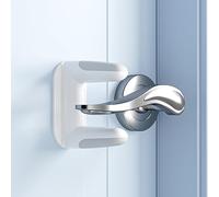 SAFELON 2 Pezzi Serrature a leva per porte di sicurezza per bambini, serrature a maniglia per bambini e petproof, interruttore invisibile per impedire ai bambini di aprire la porta (Bianco)