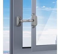 SAFELON regolabile finestra gap size Baby Safety Window Restrictor, Blocco di sicurezza della finestra per bambini e animali domestici (1 Pezzi, Grigio)